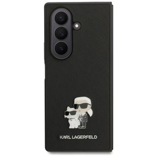 Karl Lagerfeld nakładka Saffiano Karl&Choupette Pin do Samsung Galaxy Z Fold7 czarna