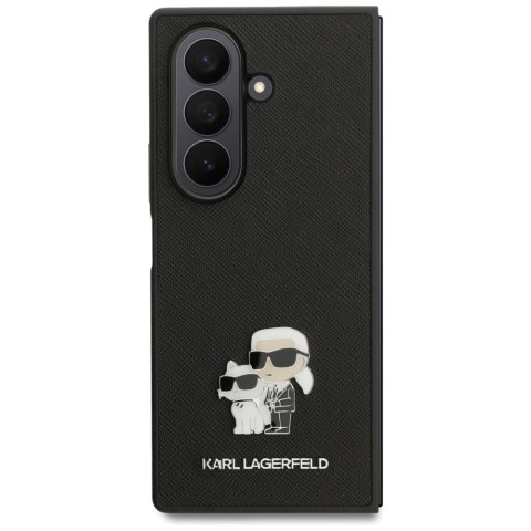 Karl Lagerfeld nakładka Saffiano Karl&Choupette Pin do Samsung Galaxy Z Fold7 czarna