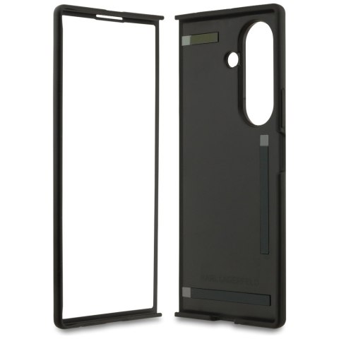 Karl Lagerfeld nakładka Saffiano Karl&Choupette Pin do Samsung Galaxy Z Fold7 czarna