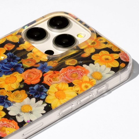 Nakładka Glow Glam do Motorola Moto G56 pomarańczowa