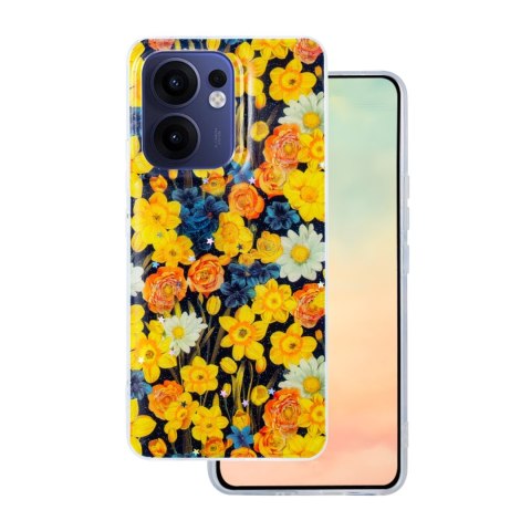 Nakładka Glow Glam do Oppo Reno 13F 5G (Global) / 13FS 5G pomarańczowa