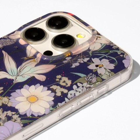 Nakładka Glow Glam do iPhone 16 Pro 6,3" niebieska